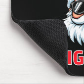 リズメリーマシグマスサンタクロースおもしろいクリスマス マウスパッド (コーナー)