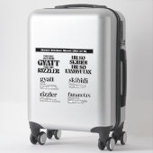 リズラーミームステッカーシートセット シール (スーツケース)