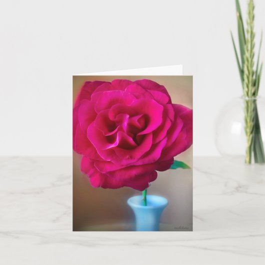 リズレッドローズ1 サンキューカード (正面)