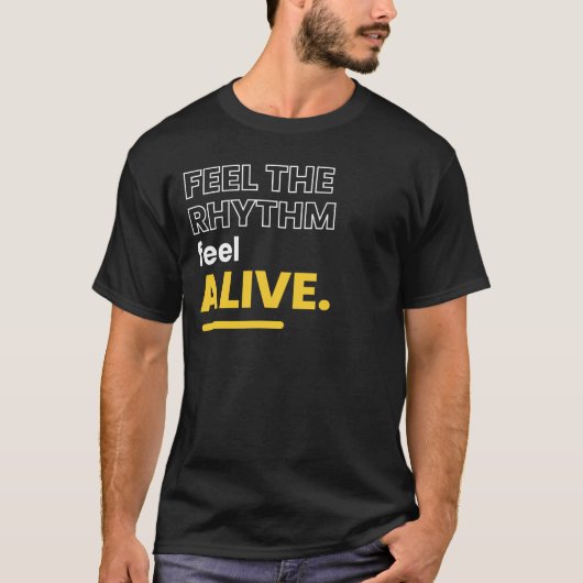 リズ感じム感じアライブEDM DJ Tシャツ (正面)