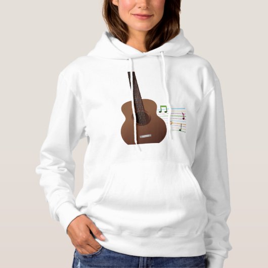 リズ感じム音楽Tシャツ パーカ (正面)