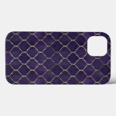 リズ王室のム:紫色のアンダルシアのモロッコのジオメトリ Case-Mate iPhoneケース (裏面 (横))