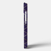 リズ王室のム:紫色のアンダルシアのモロッコのジオメトリ Case-Mate iPhoneケース (裏面 / 左)