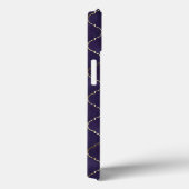 リズ王室のム:紫色のアンダルシアのモロッコのジオメトリ Case-Mate iPhoneケース (裏面 / 右)