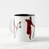 リズLOZ著ELEGGUAの踊り ツートーンマグカップ (正面左)