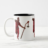リズLOZ著ELEGGUAの踊り ツートーンマグカップ (左)
