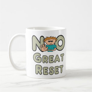 リセットに対して素晴らしいいえ コーヒーマグカップ