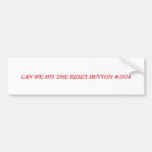 リセット2024 バンパーステッカー (正面)