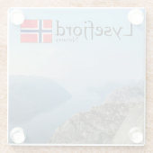 リセフィヨルドノルウェー ガラスコースター (裏面)