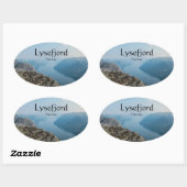 リセフィヨルドノルウェー 楕円形シール (シート)