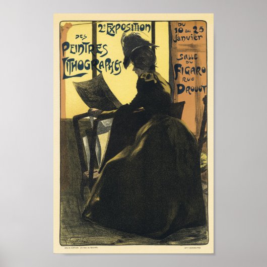 リソグラフフランスのヴィンテージ広告ズ ポスター (正面)