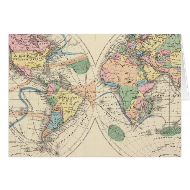 リソグラフ世界地図 (正面横)