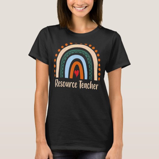 リソース教師ボホレインボー卒業お礼 Tシャツ (正面)