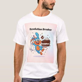リゾリューション・ブレイカー – おもしろ新年カートゥーン Tシャツ