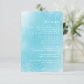 リゾートウェディングの詳細カード エンクロージャーカード (スタンド正面)