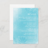リゾートウェディング 詳細カード エンクロージャーカード (正面/裏面)