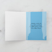 リゾートプールサイドウィンドウ誕生日カード カード (内部)