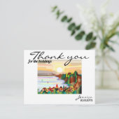 リゾート、シーコースト、帆船 ポストカード (スタンド正面)