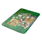 リタおもしろいーボックスのクリスマス猫 バスマット (アングル)