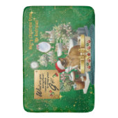 リタおもしろいーボックスのクリスマス猫 バスマット (正面縦)