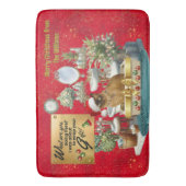リタおもしろいーボックスのクリスマス猫 バスマット (正面縦)