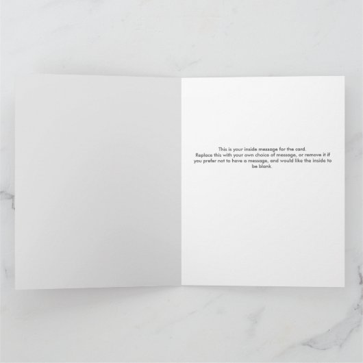 リタイアおもしろいメントに関する4人のゴルファーのアニメ カード (内部)