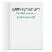 リタイアおもしろいメントカード – オールドレディ紙人形 (内側 (右))