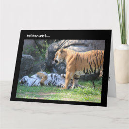 リタイアおもしろいメントカード、スリーピングタイガー カード