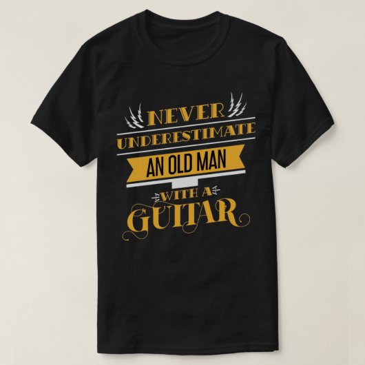 リタイアおもしろいメントギフトギタリストギター Tシャツ (デザイン正面)