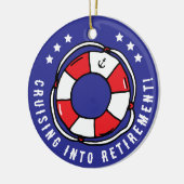 リタイアおもしろいルクルーズバケーション引用文 セラミックオーナメント (左)