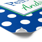 リタイアおもしろいルハローペンションブルー ポスター (角)