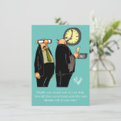 リタイアおもしろいルユーモアパーティの招待状 招待状 (スタンド正面)