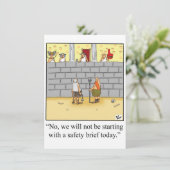 リタイアおもしろいルユーモアパーティの招待状 招待状 (スタンド正面)