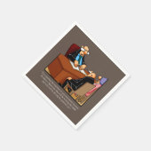 リタイアおもしろいルユーモアパーティーナプキン スタンダードカクテルナプキン (角)