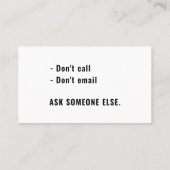 リタイアおもしろいンギャグサヨーンテンションハローペンション 名刺 (裏面)