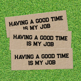 リタイアおもしろいンクラフトミニ名刺 スキニー名刺