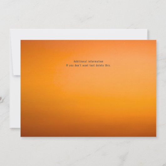 リタイアウェイバイザテンションシティスカイライン 招待状 (裏面)