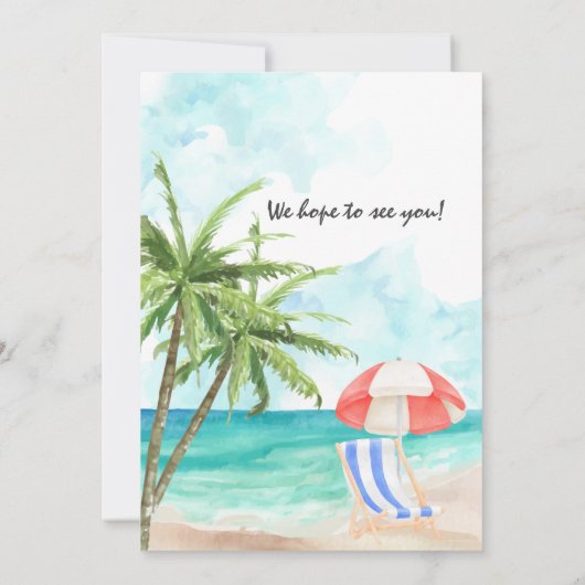 リタイアウェイバイヨンテンションサマービーチパーティー 招待状 (裏面)