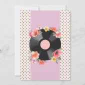 リタイアウォメンズフローラサマーレコード音楽1950 招待状 (裏面)