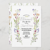 リタイアウォメンズワイルドフラワーズフローラディティ 招待状 (正面/裏面)