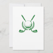 リタイアエレガントルゴルフクラブリースをテーマにしたパーティー 招待状 (裏面)