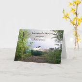 リタイアカヌー川で カード (黄色い花)