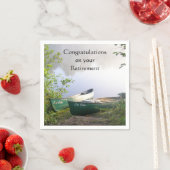 リタイアカヌー川で スタンダードカクテルナプキン (インサイチュ)