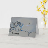 リタイアカードデジタルサンセット(青) カード (黄色い花)