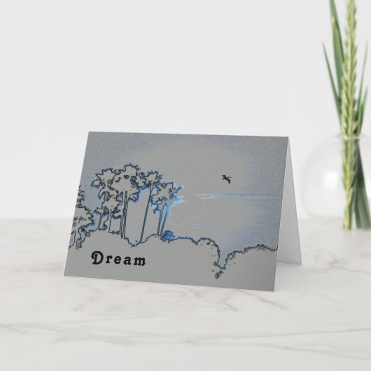 リタイアカードデジタルサンセット(青) カード (正面)