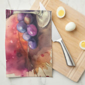 リタイアキッチンタオルが欲しいものはワインで済む キッチンタオル (四つ折り)