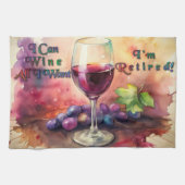 リタイアキッチンタオルが欲しいものはワインで済む キッチンタオル (横)