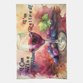 リタイアキッチンタオルが欲しいものはワインで済む キッチンタオル (縦)