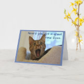 リタイアキャットがとても嬉しい カード (黄色い花)