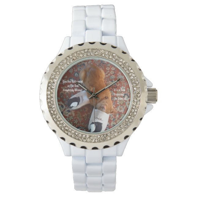 リタイアギフト生姜キャットスリッパ 腕時計 (正面)